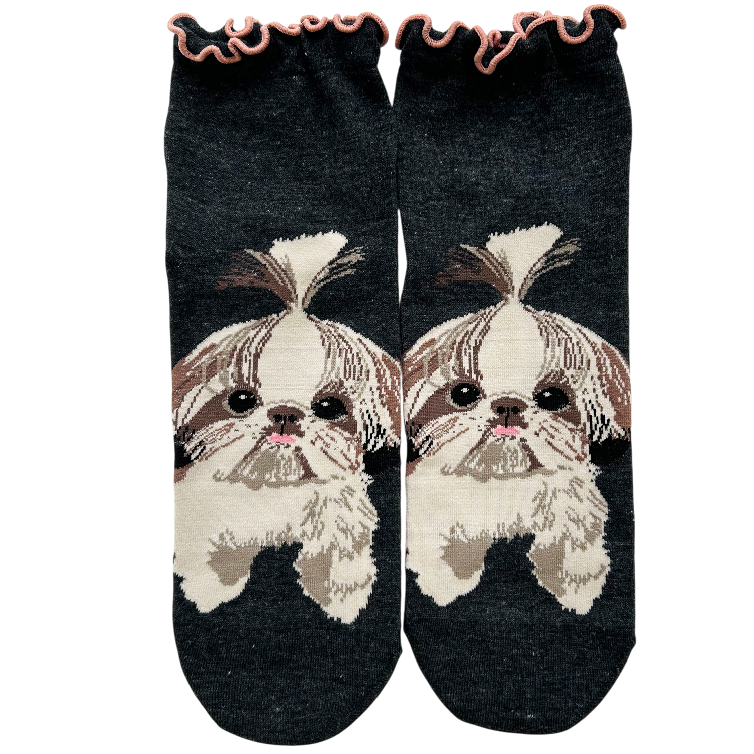 靴下 レディース 犬 柄 春夏 おしゃれ シュナウザー 柴犬 柴 トイ