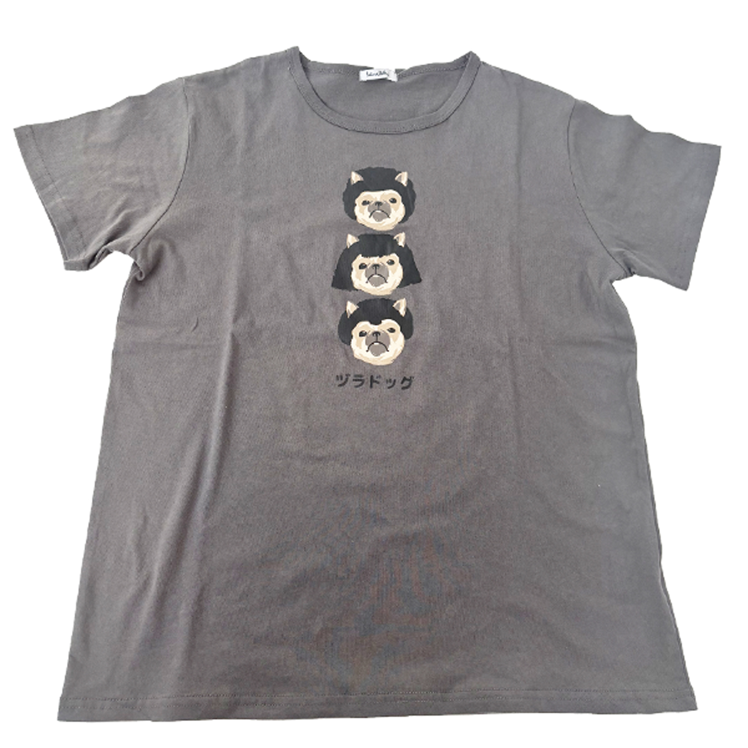 Tシャツ レディース アニマル柄 おもしろ ギャグT 柴犬 ブルドッグ