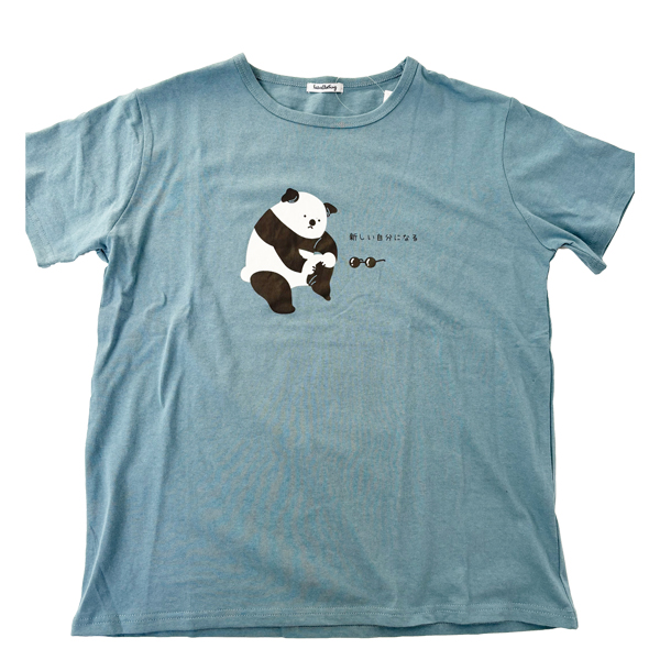 パンダ Tシャツ レディース 半袖 おしゃれ カットソー 可愛い プリント 