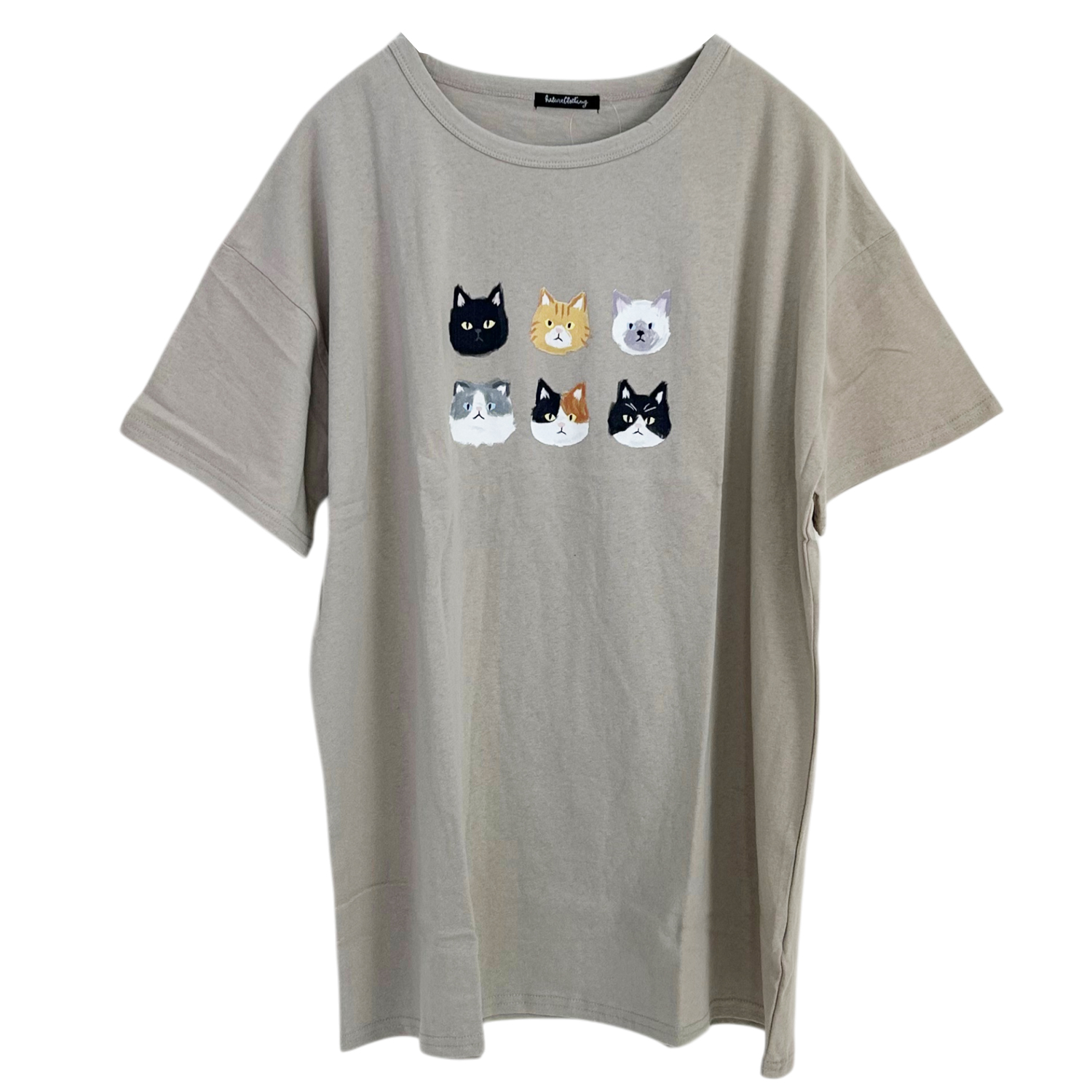 Tシャツ レディース アニマルプリント ビッグT 綿100％ 半袖 オーバー 