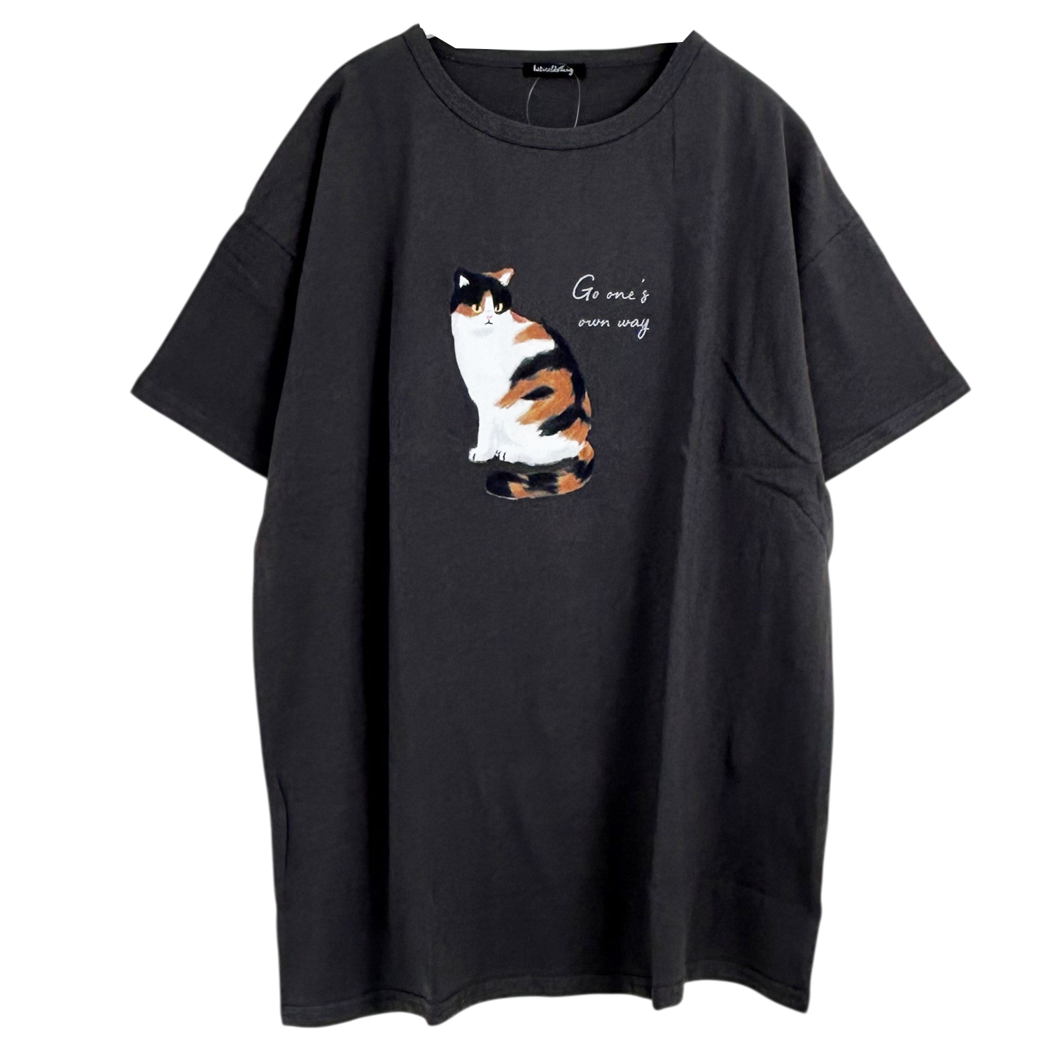 Tシャツ レディース アニマルプリント ビッグT 綿100％ 半袖 オーバー 
