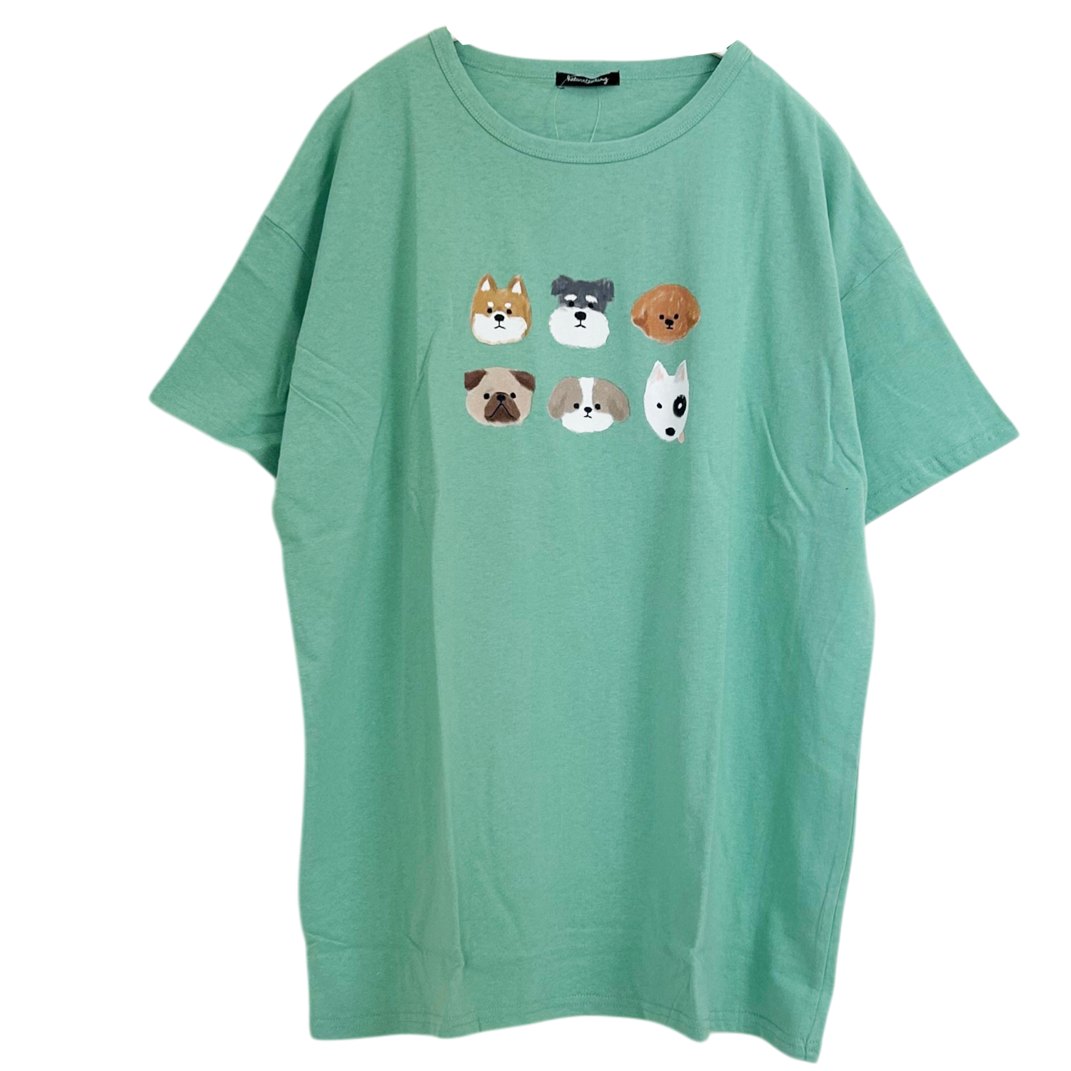 Tシャツ レディース アニマルプリント ビッグT 綿100％ 半袖 オーバー 