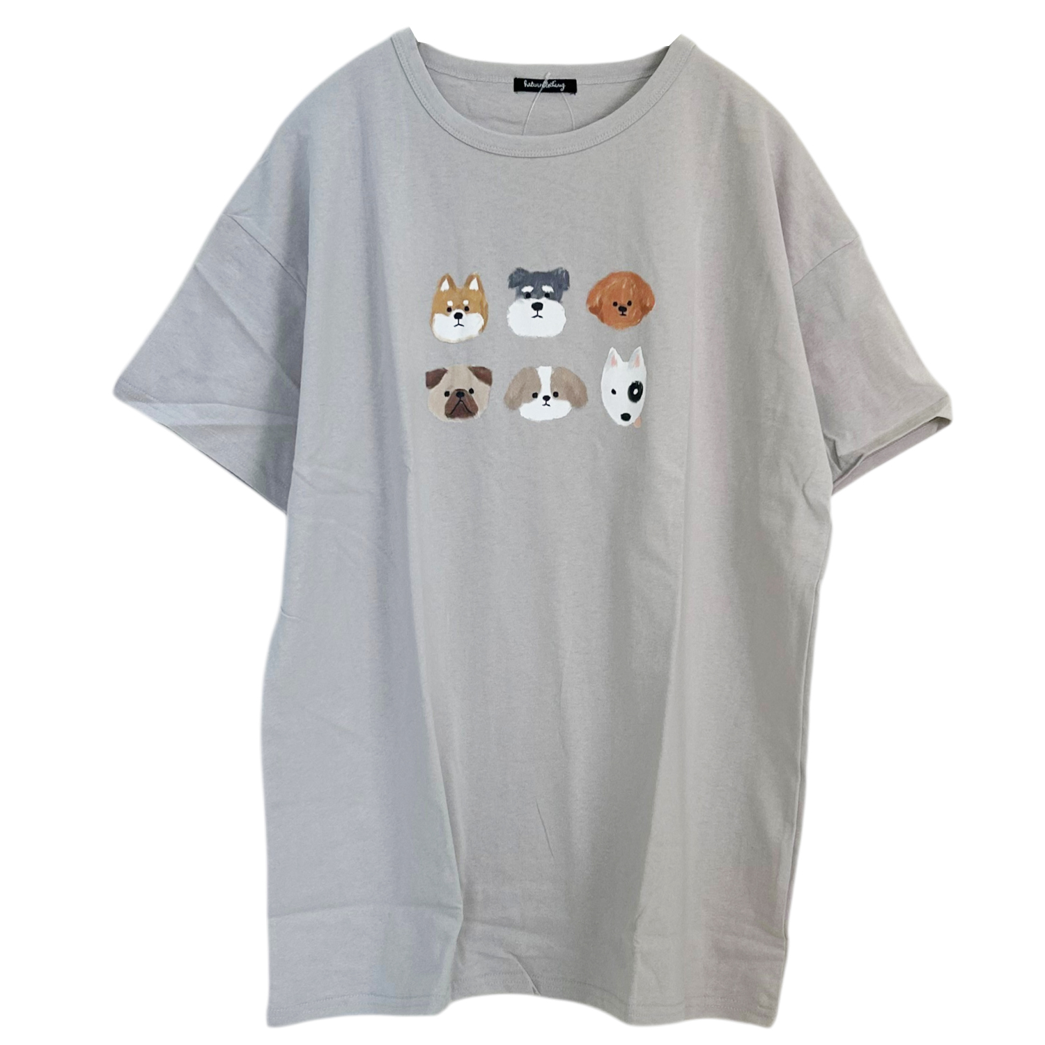 Tシャツ レディース アニマルプリント ビッグT 綿100％ 半袖 オーバー 