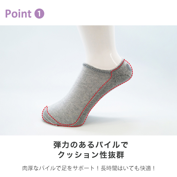 靴下 レディース メンズ くるぶし 黒 おしゃ...の詳細画像1