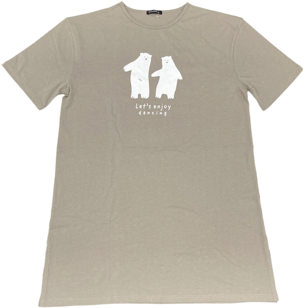 tシャツ レディース 半袖 綿 ゆったり カジュアル チュニック A