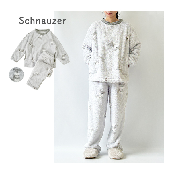 ルームウェア レディース 長袖 冬 もこもこ パジャマ 上下セット