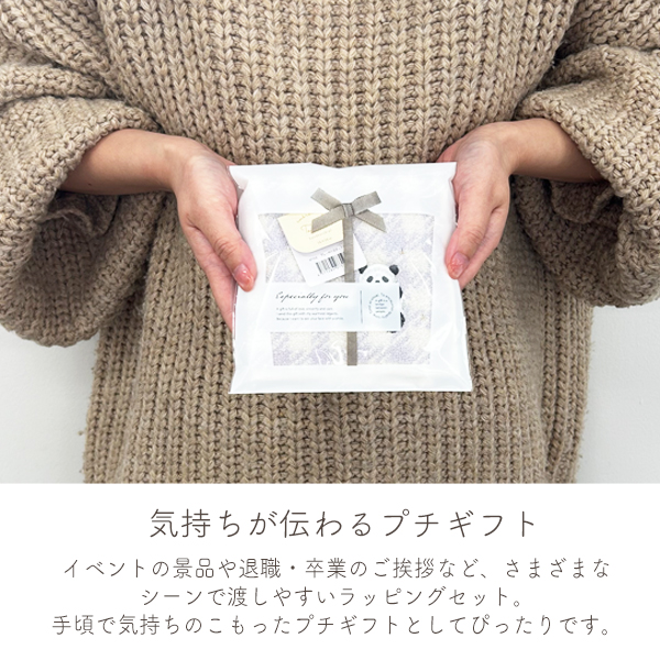 ハンカチタオル 3枚組 綿100％ 24×24cm アニマル刺繍 ラッピング済