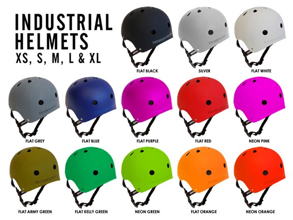 INDUSTRIAL(インダストリアル) ヘルメット (ネオングリーン)【子供〜大人サイズ】スケボー スノボー 自転車 プロテクター