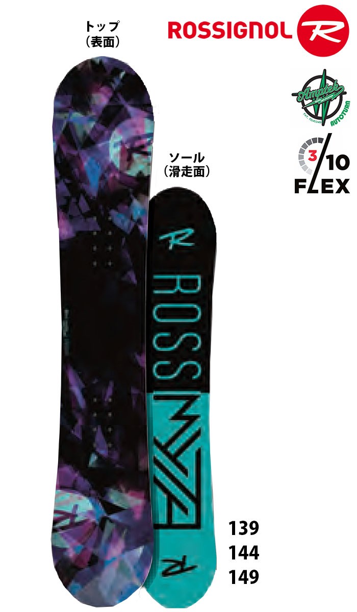 ROSSIGNOL 【スノーボード2点セット/139/144】 レディース フリースタイル ロシニョール スノボーセット 17 MYTH