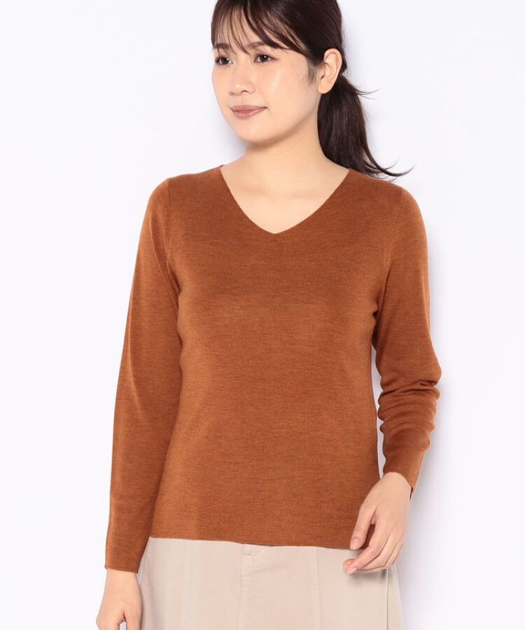 国産在庫あ Leilian Vネックニット ストライプデパートメントPayPayモール店 - 通販 - PayPayモール 限定品在庫