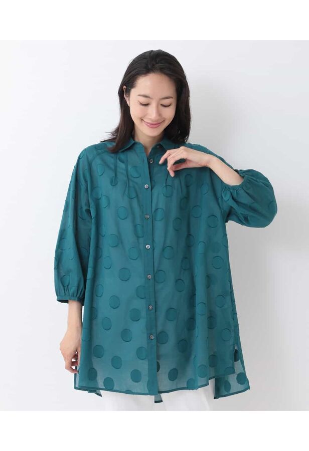 定番高品質 HIROKO - 通販 - PayPayモール BIS ドットジャガードロングブラウス ストライプデパートメントPayPayモール店 お得大得価