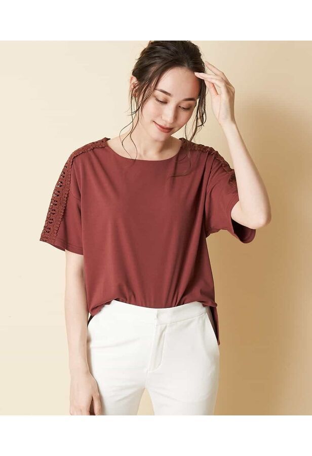 定番低価 OFUON / 肩レースカットソー ストライプデパートメントPayPayモール店 - 通販 - PayPayモール HOT新品