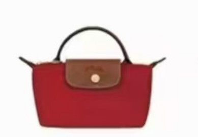 完売入手困難カラー！LONGCHAMP LePliage ハンドル ポーチ 赤色 2023 新色*LONGCHAMP LePliage original♡ハンドル ポーチ