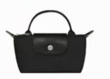 大人気*LONGCHAMP LePliage original*ハンドル ポーチ Black Le Pliage Original Pouch with handle Black - Recycled canvas