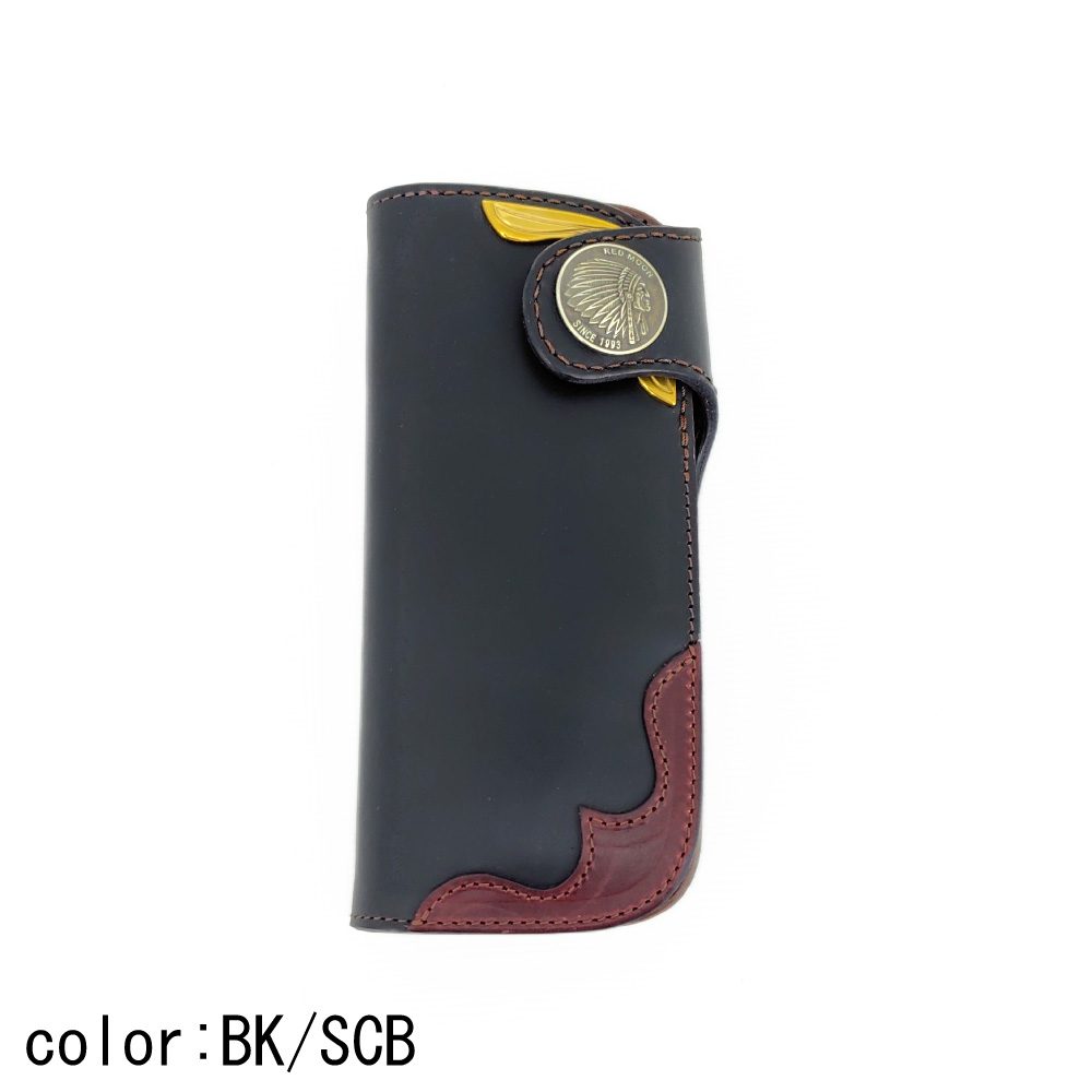 REDMOON レッドムーン クロムエクセル ロングウォレット 長財布 ライダース チェーンウォレット イーグル 革財布 牛革 CX-CW02AYE-Mの画像