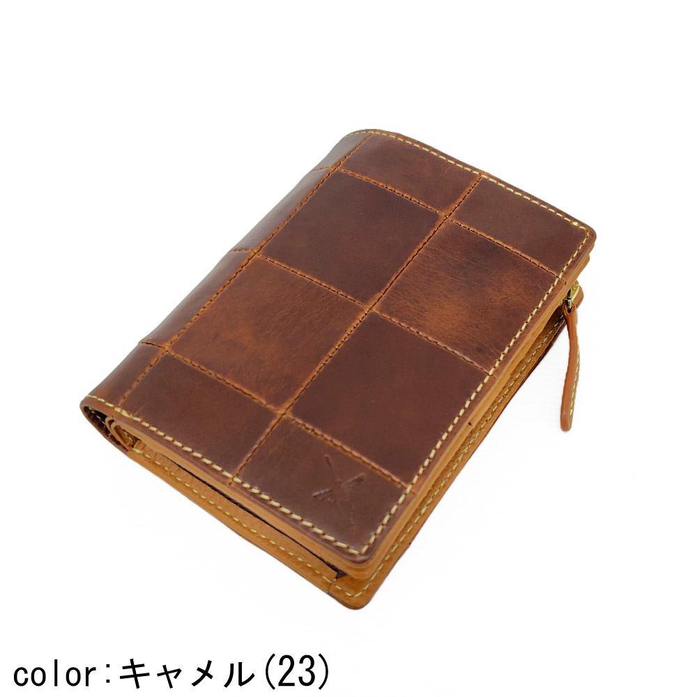メンズ SOPHNET. LEATHER WALLET ブラウン 二つ折り財布