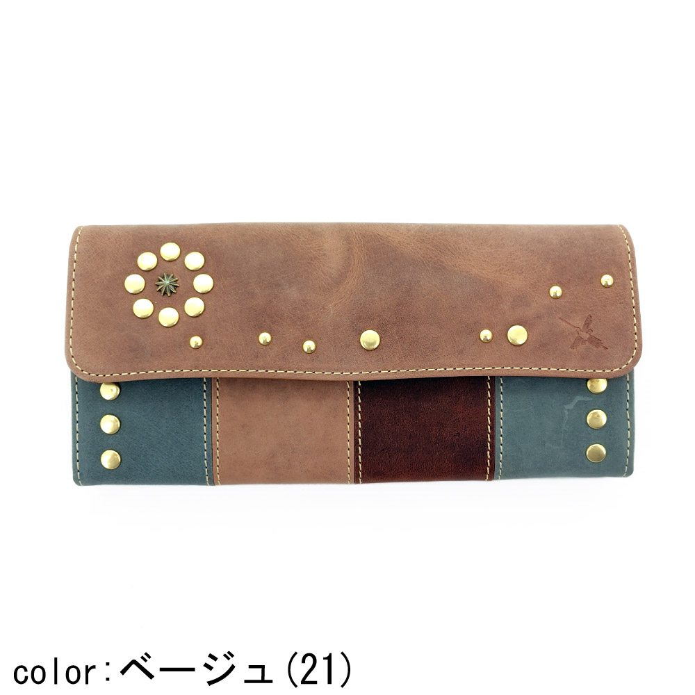 Ain Soph（アインソフ） スタッズ マルチカラー 長財布 ロング 