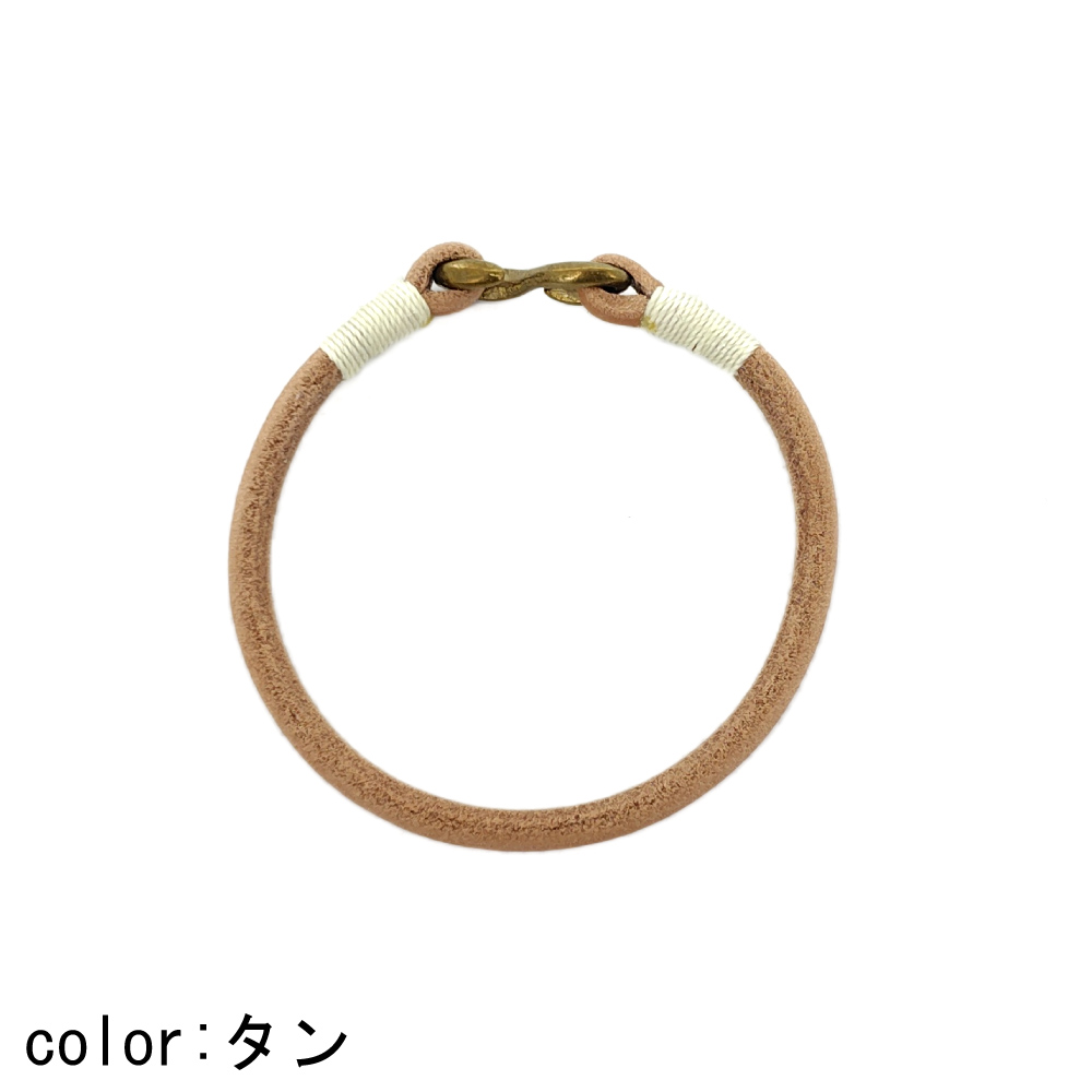 KC,s ケイシイズ ブレスレット Sフック カウハイド NEO 2サイズ シンプル 革ひも 手縫い 本革 レザー アクセサリー ペア KQA002 | KC,s | 01