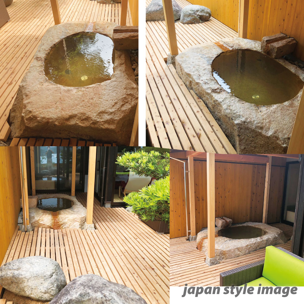石風呂 自然石 削り出し くり抜きタイプ 圧倒的な迫力と存在感 まさに