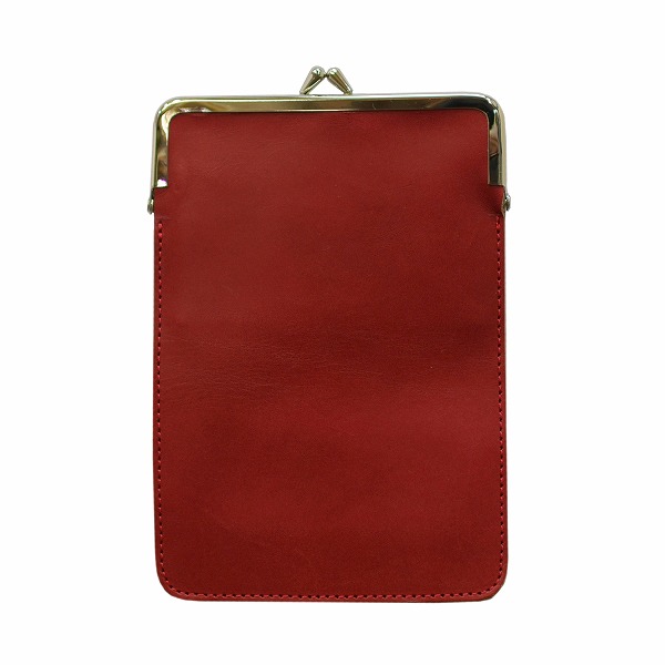 名入れ ヌメ革 がま口 パスポートケース 通帳ケース 刻印付き 口金