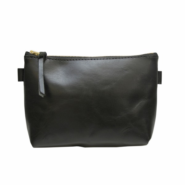 名入れ ヌメ革 ジッパー ポーチ 小 シンプル 刻印付き 小物入れ 化粧ポーチ インナーバッグ ミニショルダー 薄手 柔らかい ギフト |  | 05