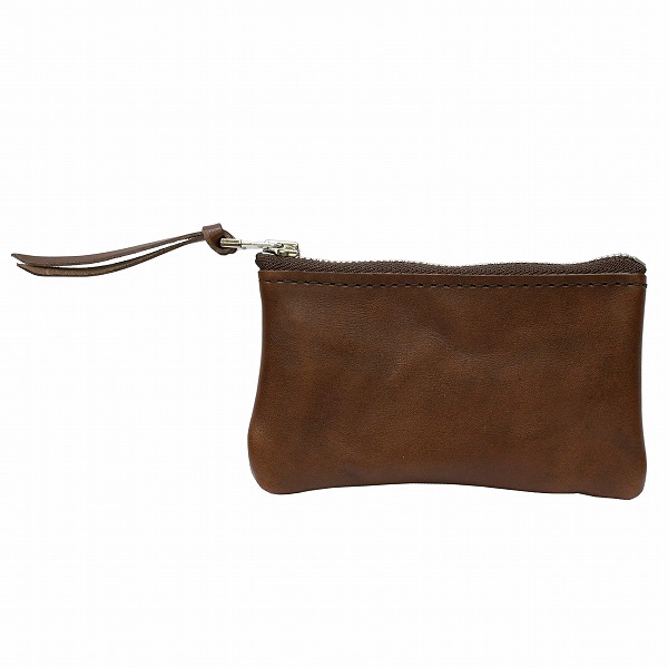 名入れ 刻印付き レトロな雰囲気のジッパーヌメ革コインケース キーケース カードケース リモコンキー コンパクト ギフト |  | 04