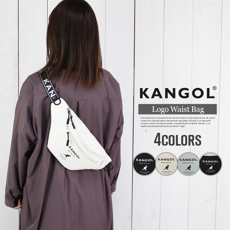 KANGOL ロゴ ボディーバッグ ウエストポーチ ボディバッグ