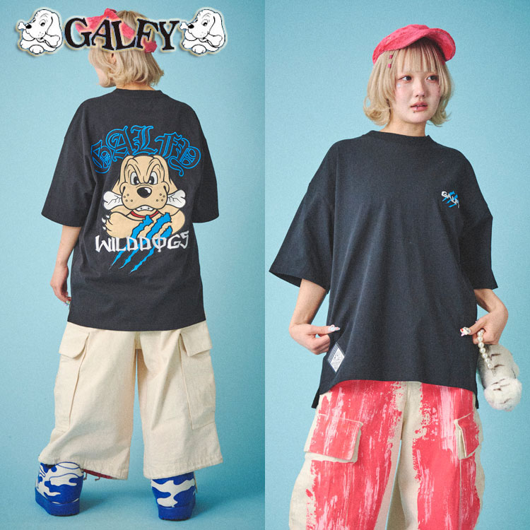ガルフィー 覚醒ビーストTee (解) 半袖 Tシャツ 売れ筋商品|||GALFY オーバーサイズ WILDDOGS 刺しゅう ロゴ ストリート カジュアル クルーネック 半袖Tシャツ ユニセックス GALFY ガルフィー 覚醒ビーストTee (解) 半袖 Tシャツ オーバー
