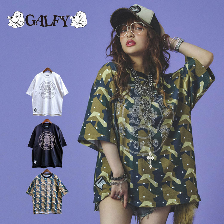 ガルフィー どんまいTシャツ ラインストーン DON'T MIND 半袖 Tシャツ 売れ筋商品|||GALFY オーバーサイズ イヌ ロゴ ストリート カジュアル 半袖Tシャツ 天竺 ユニセックス GALFY ガルフィー どんまいTシャツ ラインストーン DON'T MIND
