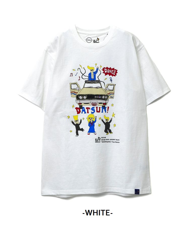 go slow caravan NISSAN 日産 コラボ 半袖 Tシャツ DATSUN TRACK...