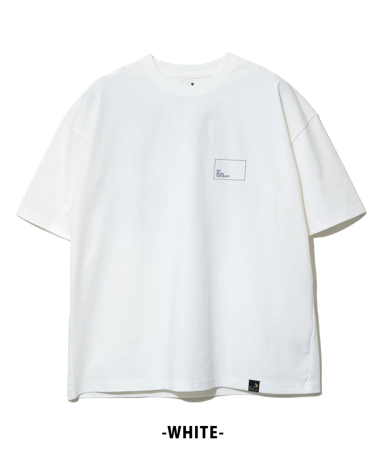 go slow caravan 半袖 Tシャツ ネコ ゾウ クマ バックプリント