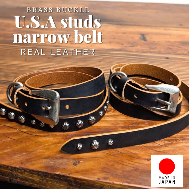 TENDERLOIN ナローベルト　 黒 真鍮バックル TENDERLOIN ナローベルト 黒 真鍮バックル