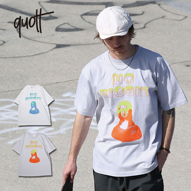 quolt（クオルト） 半袖Tシャツ DRIP プリント 半袖 Tシャツ クルー