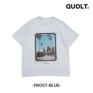 QUOLT 半袖 Tシャツ カットソー クルーネック SUNROAD TEE FROST-BLUE ...