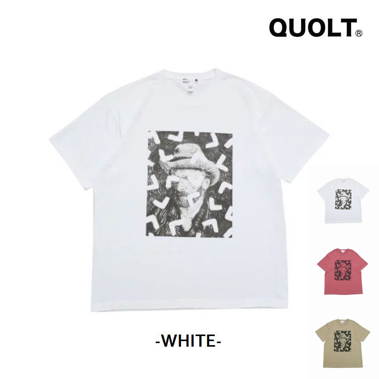 QUOLT 半袖Tシャツ ゴッホ プリント Tシャツ  【GOGH TEE】 【クオルト】 ユニセッ...