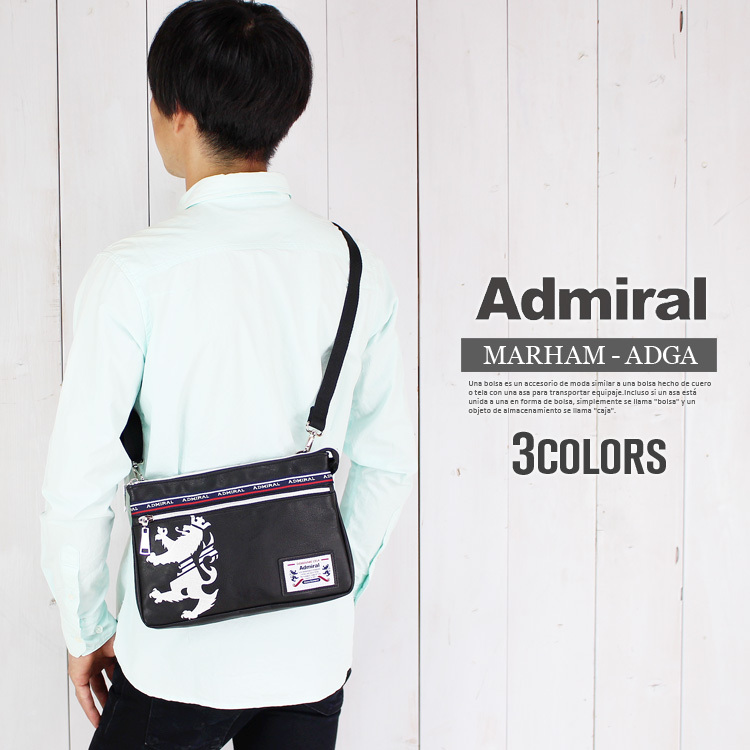 アドミラル 2way サコッシュバッグ クラッチバッグ ショルダーバッグ Admiral 刺繍 通勤 通学 遠足 自転車 新生活 誕生日 プレゼント Adga 10n1 Studio R 通販 Yahoo ショッピング