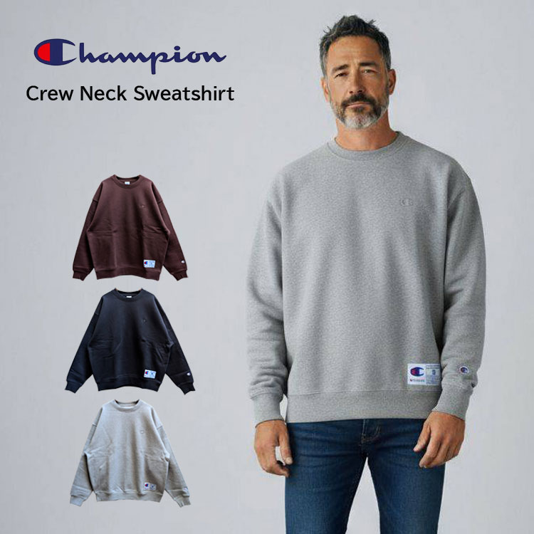 【中古】未使用品 CHAMPION 2024AW クルーネック スウェット シャツ トレーナー L オックスフォードグレー メンズ ACTION STYLE 【特別価格】 Champion クルーネック スウェットシャツ