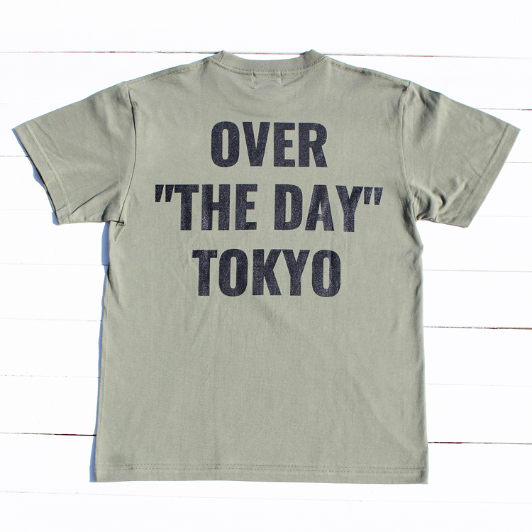 OVER THE DAY TOKYO 半袖 Tシャツ カットソー クルーネック 綿 100% コット...
