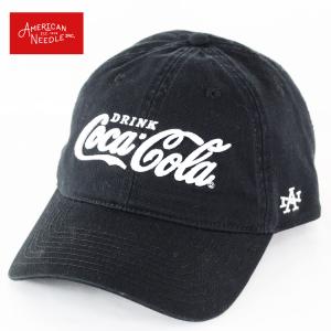 AMERICAN NEEDLE コカコーラ ロゴ刺繍 Coca-Cola コットン キャップ ベース...