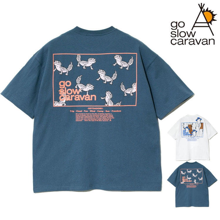 【新品】ゴースローキャラバン 色々LOGOバックTシャツ go slow caravan ゴースローキャラバン コンセプト バック