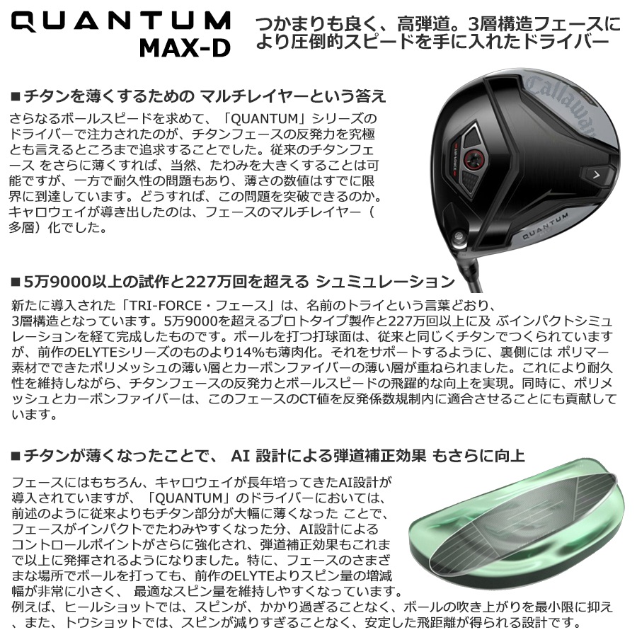キャロウェイ 2026 QUANTUM MAX-D [クアンタム マックス ディ