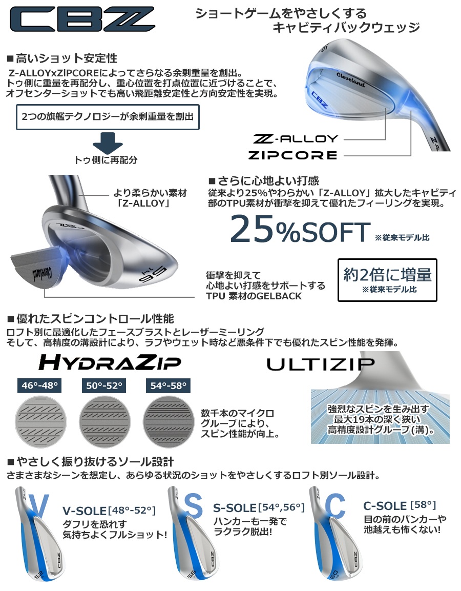 nabepu　クリーブランド　ウェッジ クリーブランド 2026 CBZ ウェッジ (NS PRO MODUS3 TOUR105/TOUR110