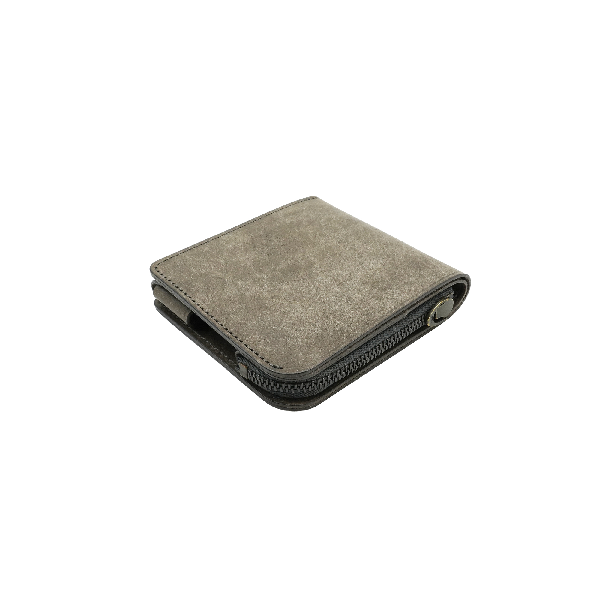 薄い財布 コンパクト ミニ 二つ折り 本革 日本製 カード 小銭 お札 鍵 収納 POKET |  | 02