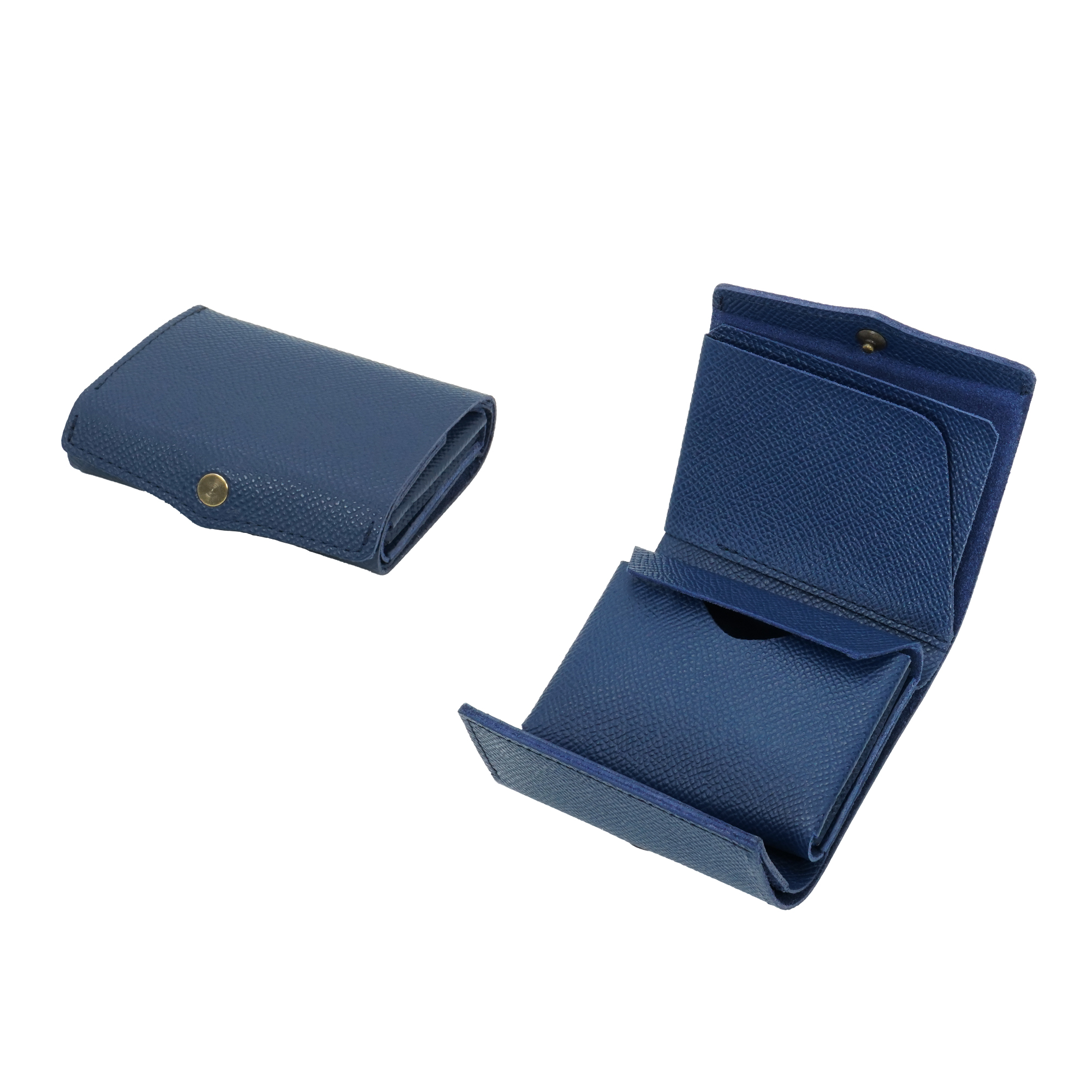 極小軽量三つ折り財布「timik airy」カードサイズ ロール収納 お札が折れない タッチ決済 本革 姫路レザー 日本製 カード8枚 小銭15枚 札12枚 メンズ レディース |  | 02