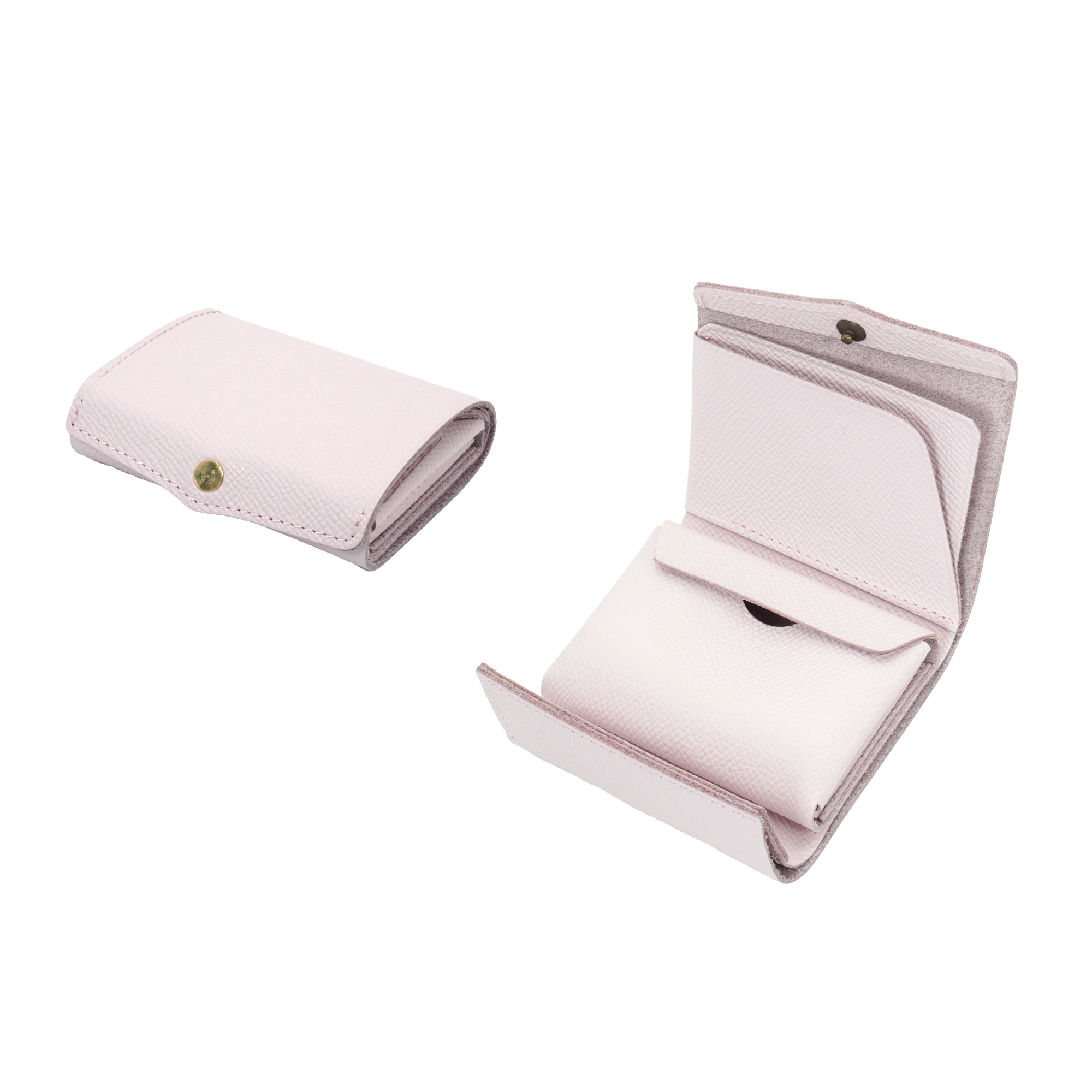 極小軽量三つ折り財布「timik airy」カードサイズ ロール収納 お札が折れない タッチ決済 本革 姫路レザー 日本製 カード8枚 小銭15枚 札12枚 メンズ レディース |  | 06