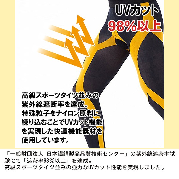 タイツ スパッツ アンダーウェア 10分丈 ロング コンプレッション テーピング 日本製 ランニング マラソン 登山 ハイキング トレッキング