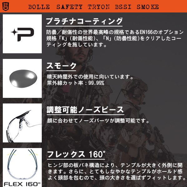 bolle ボレー セーフティー グラス 保護 メガネ TRYON bolle ボレー セーフティー グラス 保護 メガネ TRYON