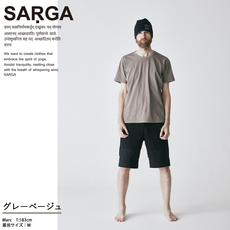 サルガ HALF SLEEVE-T JT01 定番 半袖 Tシャツ メンズヨガウェア
