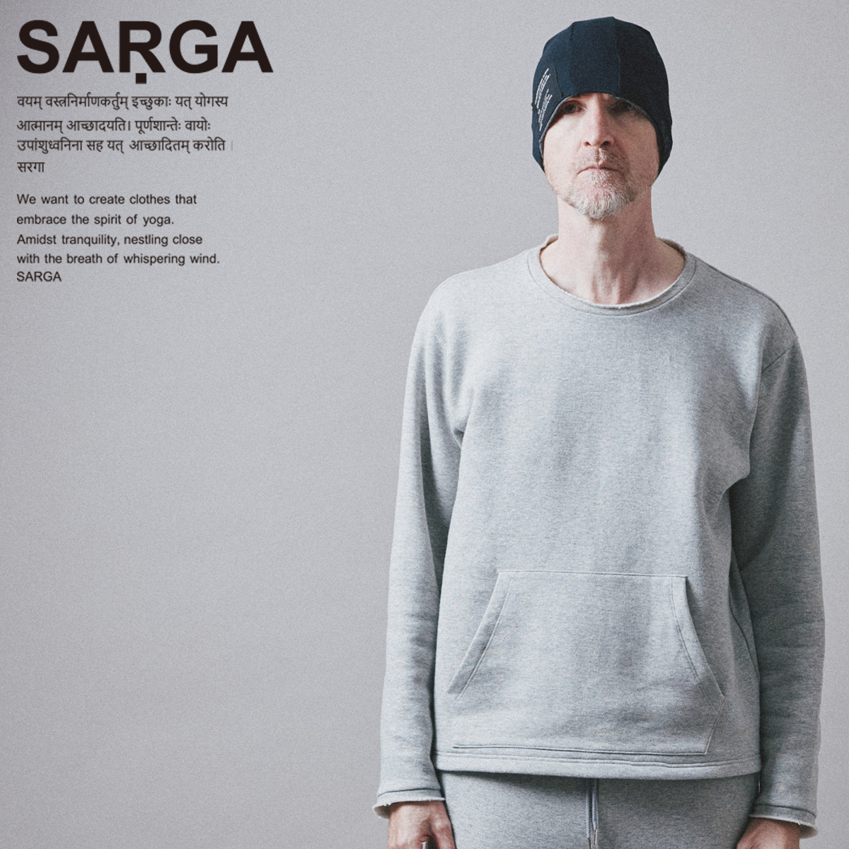 SARGA [サルガ] CUT OFF SWEAT SHIRT カットオフスウェットシャツ SA242-JS52