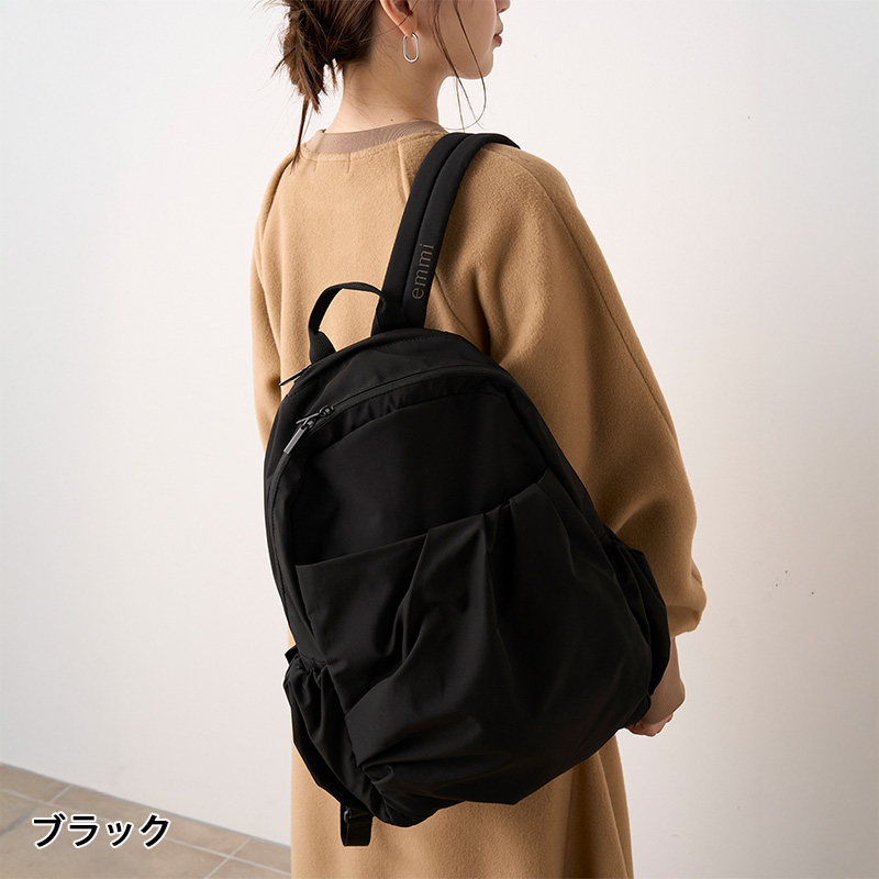emmi WEAR eco 撥水ギャザーボディーバックパック 13WGB239304